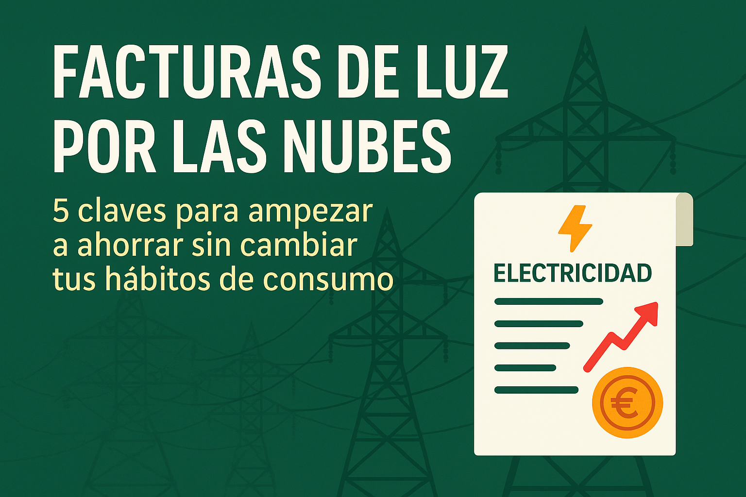 facturas de la luz por las nubes, claves para rebajarlas