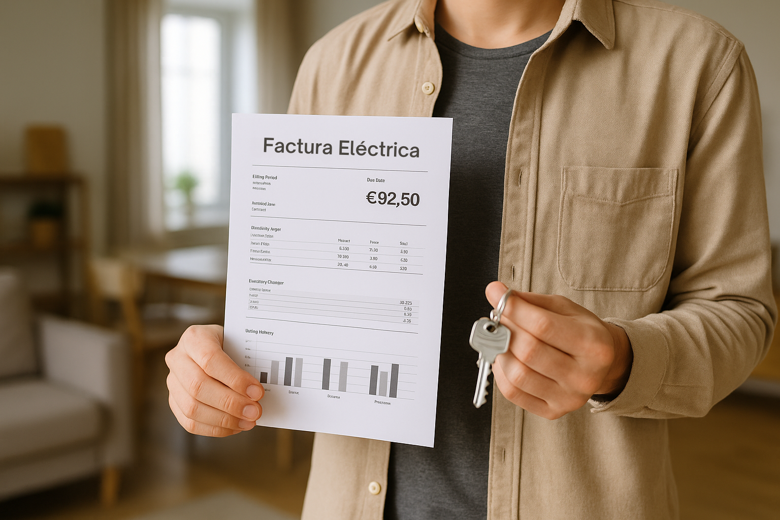 Inquilino con factura de luz y llaves en mano: ¿Quién puede cambiar de compañía?